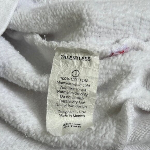 TALENTLESS Hoodie in White - S - Picture 6 of 6